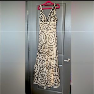 TRACY REESE maxi mesh dress gown size 2